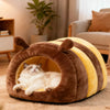Enclosed Cat & Small Dog Bed