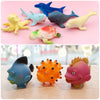 Rubber Bath Toy Set with Ocean Animal Figures