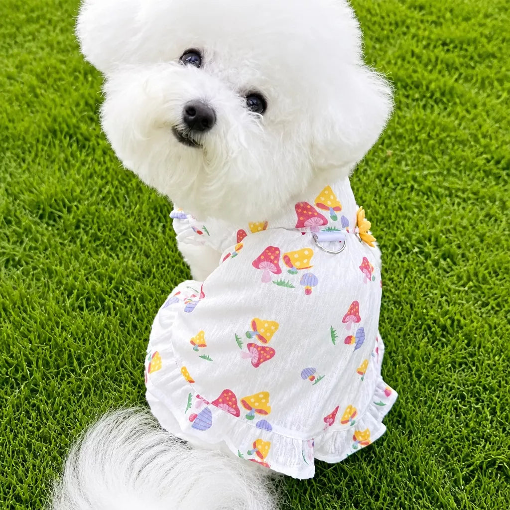 Lightweight Polyester Pet Dress for Cats and Small Dogs