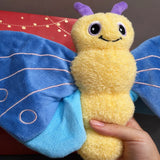 Corduroy Butterfly Squeaky Dog Toy