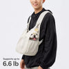Breathable Canvas Front Pet Carrier Backpack for Cats & Dogs