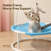 Round Cat Bed with Hammock-Style Resting Area