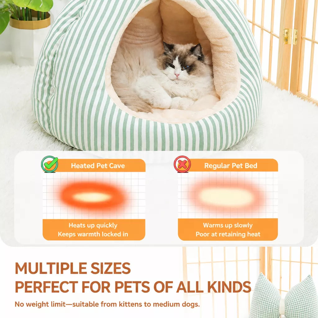 Covered Tent-Style Pet Bed for Cats and Puppies