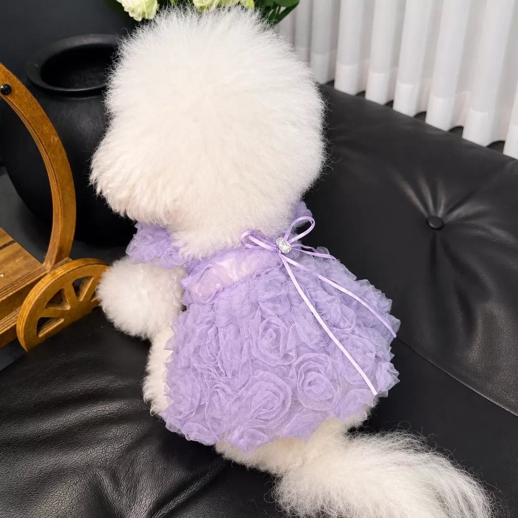 Pet Summer Dress with Suspender-Style Straps