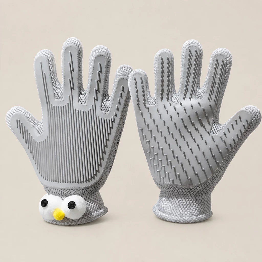 Double-Sided Pet Grooming Glove for Cats and Dogs