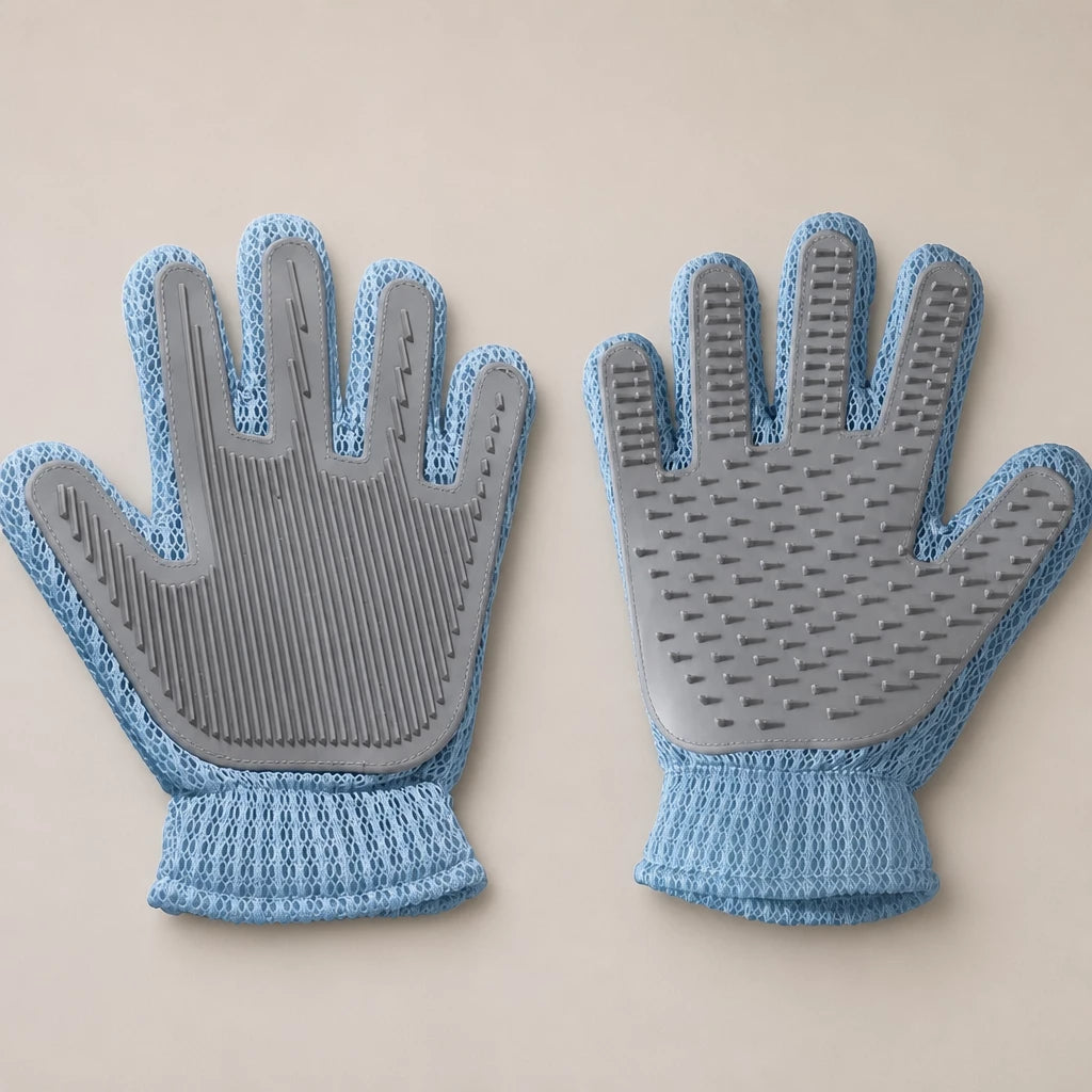 Double-Sided Pet Grooming Glove for Cats and Dogs