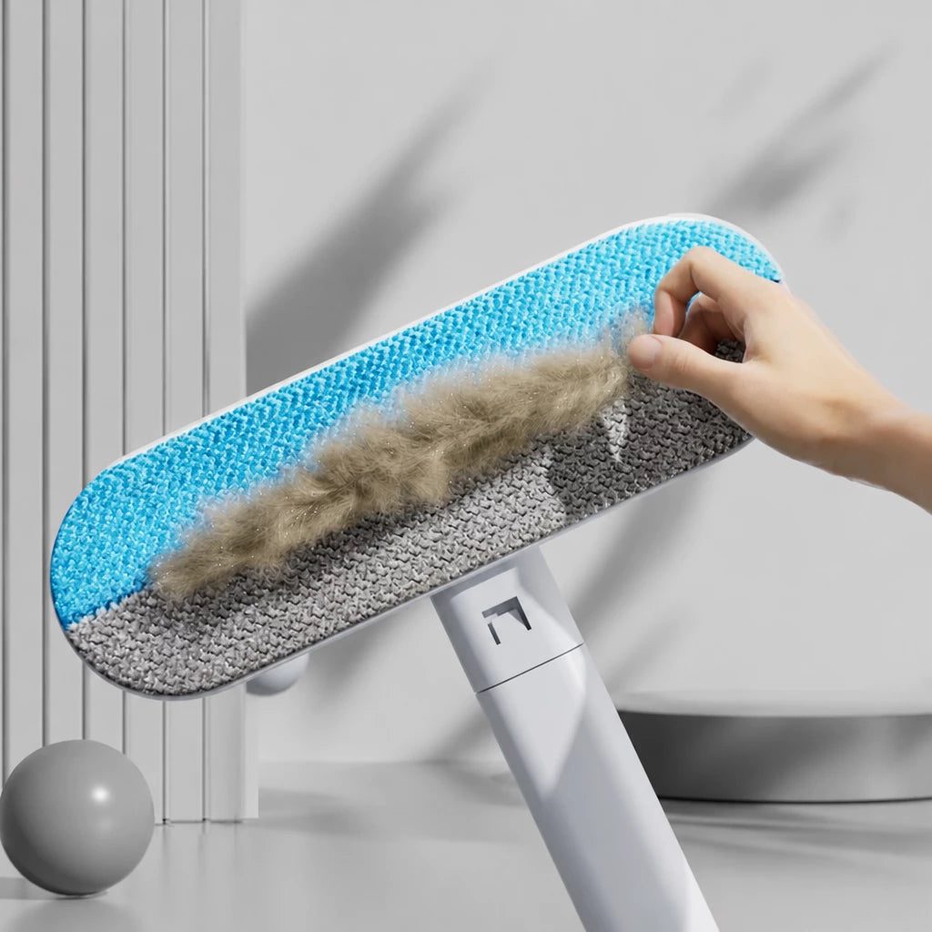 Long-Handle Pet Hair Removal Brush for Sofas and Bedding