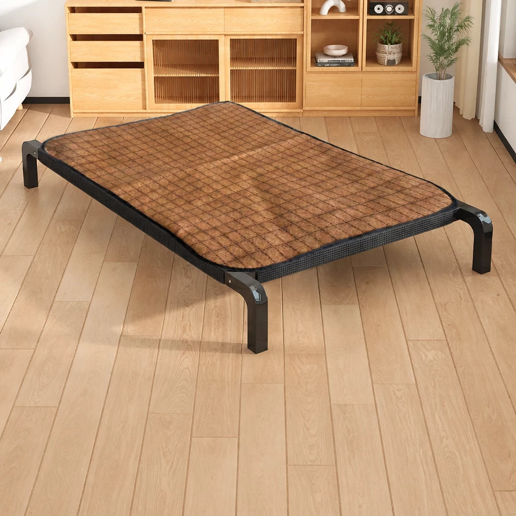 Raised Mesh Dog Cot with Iron Frame for Small to Large Dogs