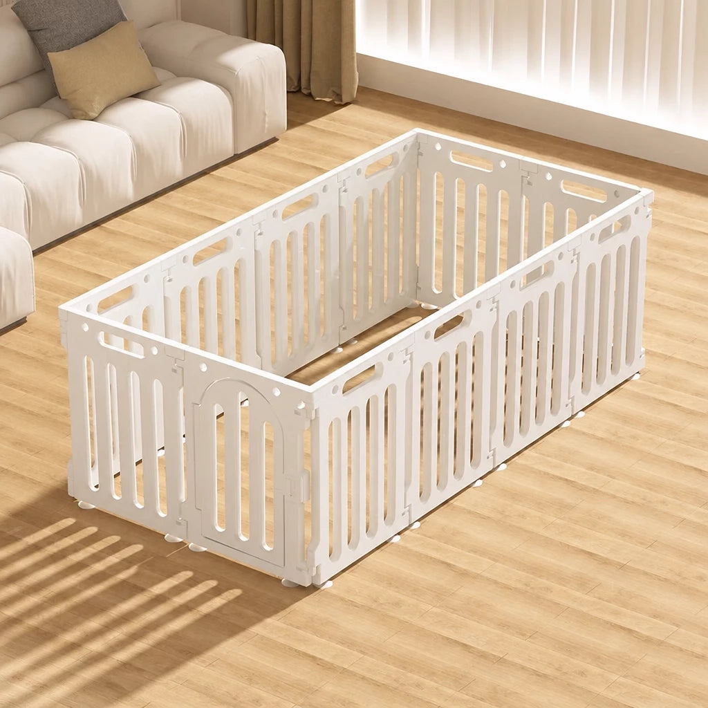 Plastic Modular Indoor Dog Playpen with Door