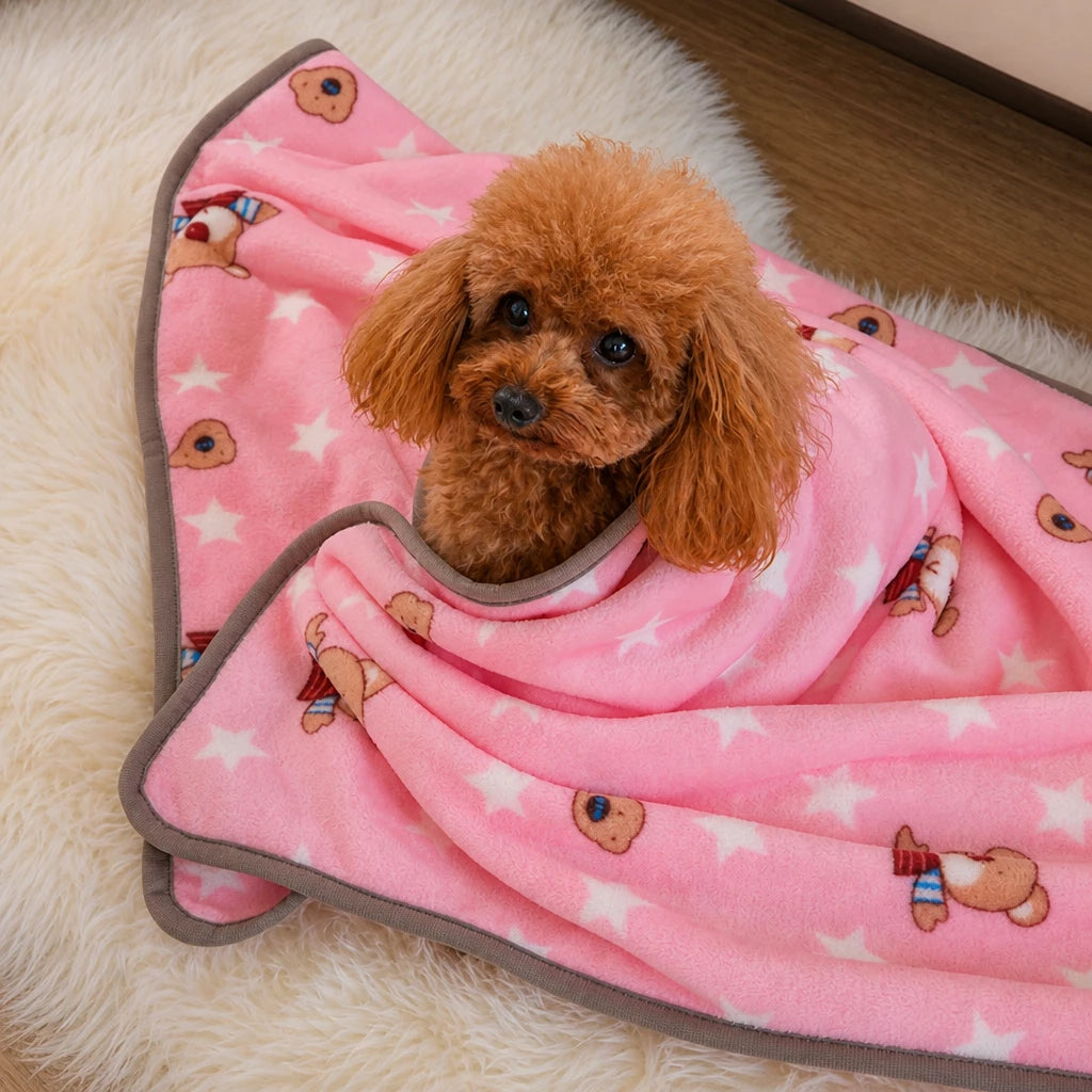 Fleece Pet Blanket for Dogs and Cats