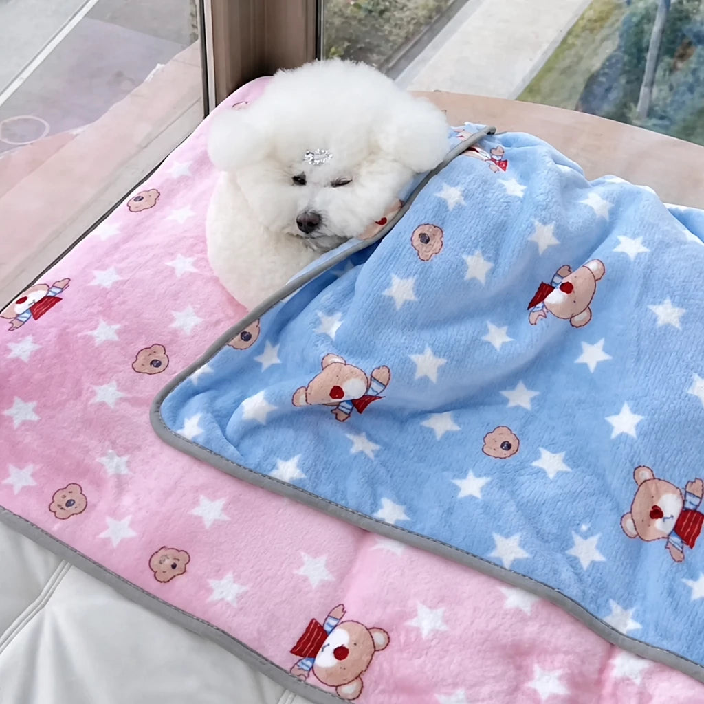 Fleece Pet Blanket for Dogs and Cats