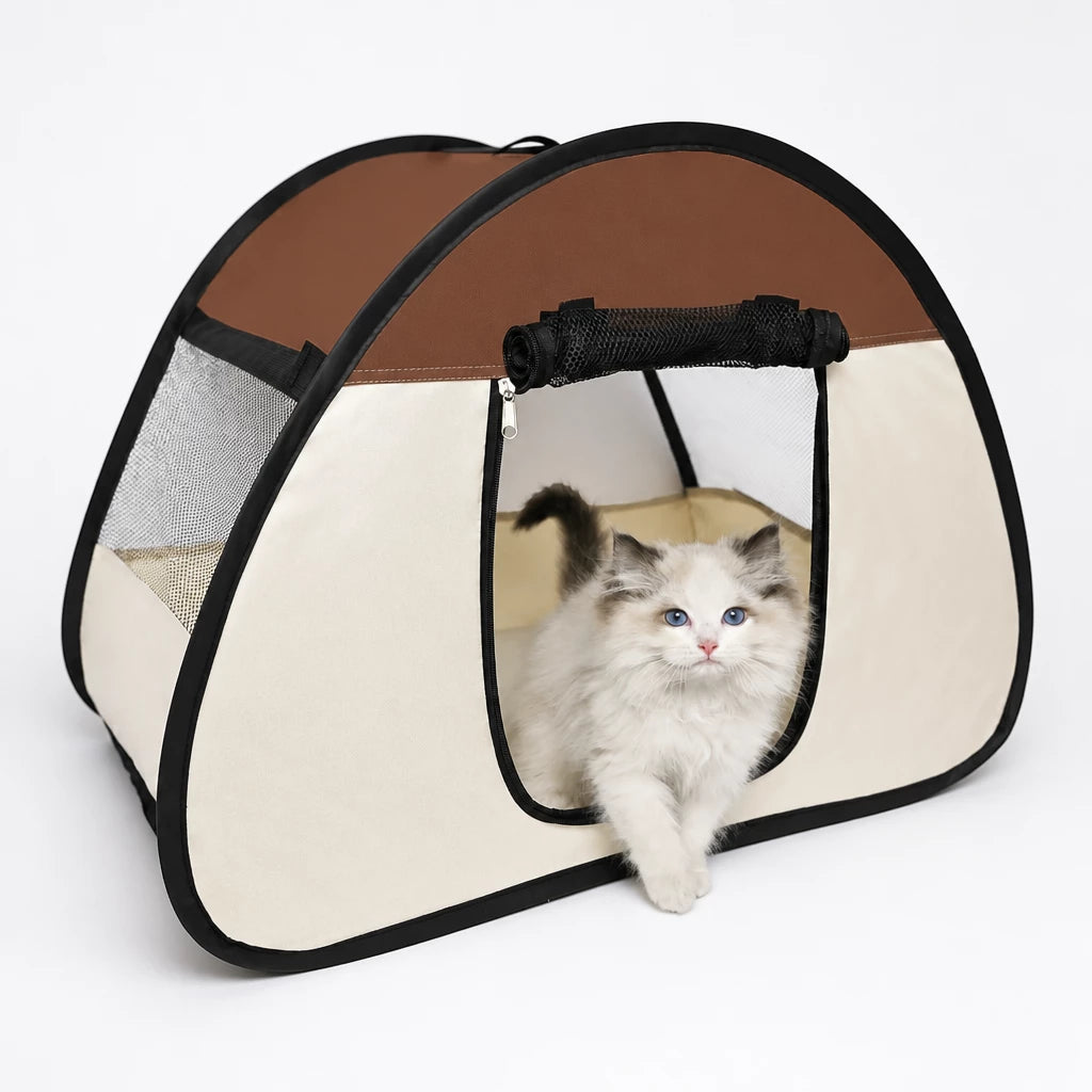 Portable Foldable Pet Tent Bed for Cats and Small Dogs