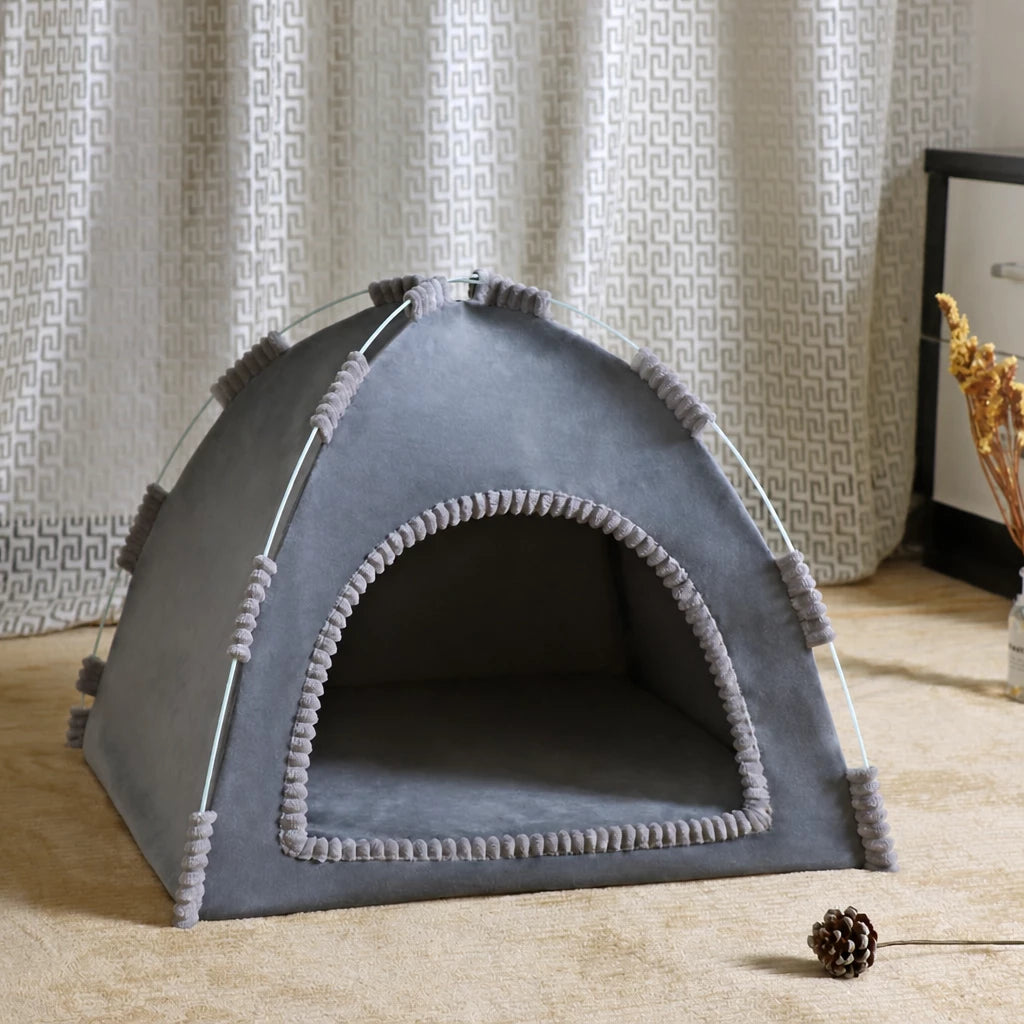 Foldable Pet Tent House with Washable Cover