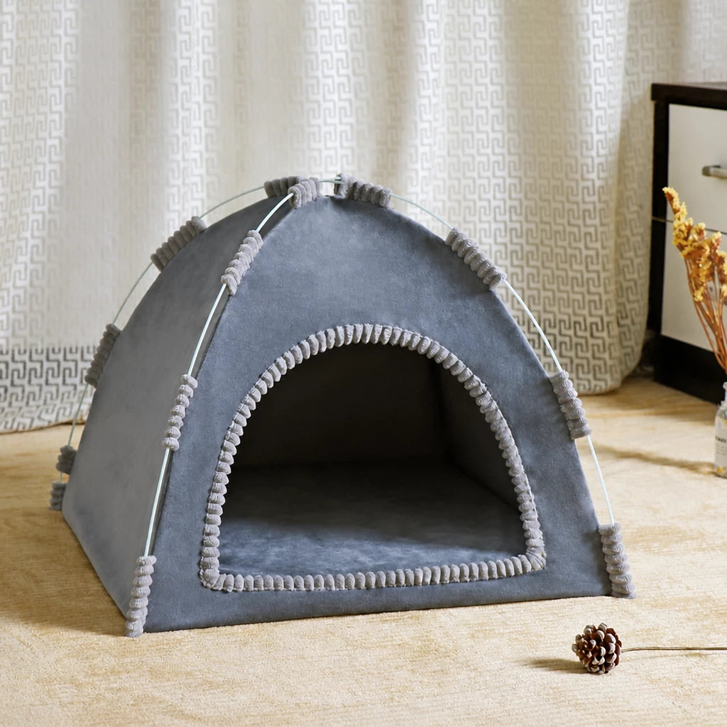 Foldable Pet Tent House with Washable Cover