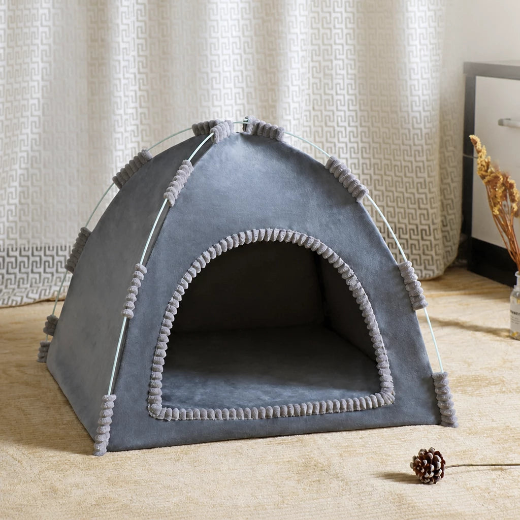 Foldable Pet Tent House with Washable Cover
