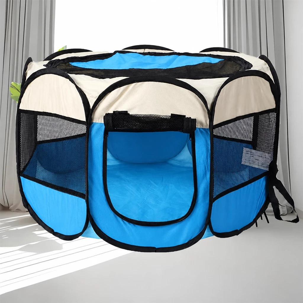 Foldable Octagonal Pet Tent for Cats & Dogs