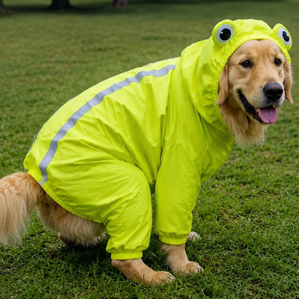 Waterproof Dog Raincoat for Golden Retrievers and Labradors