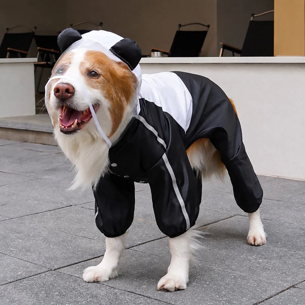 Full-Coverage Four-Leg Waterproof Raincoat for Dogs