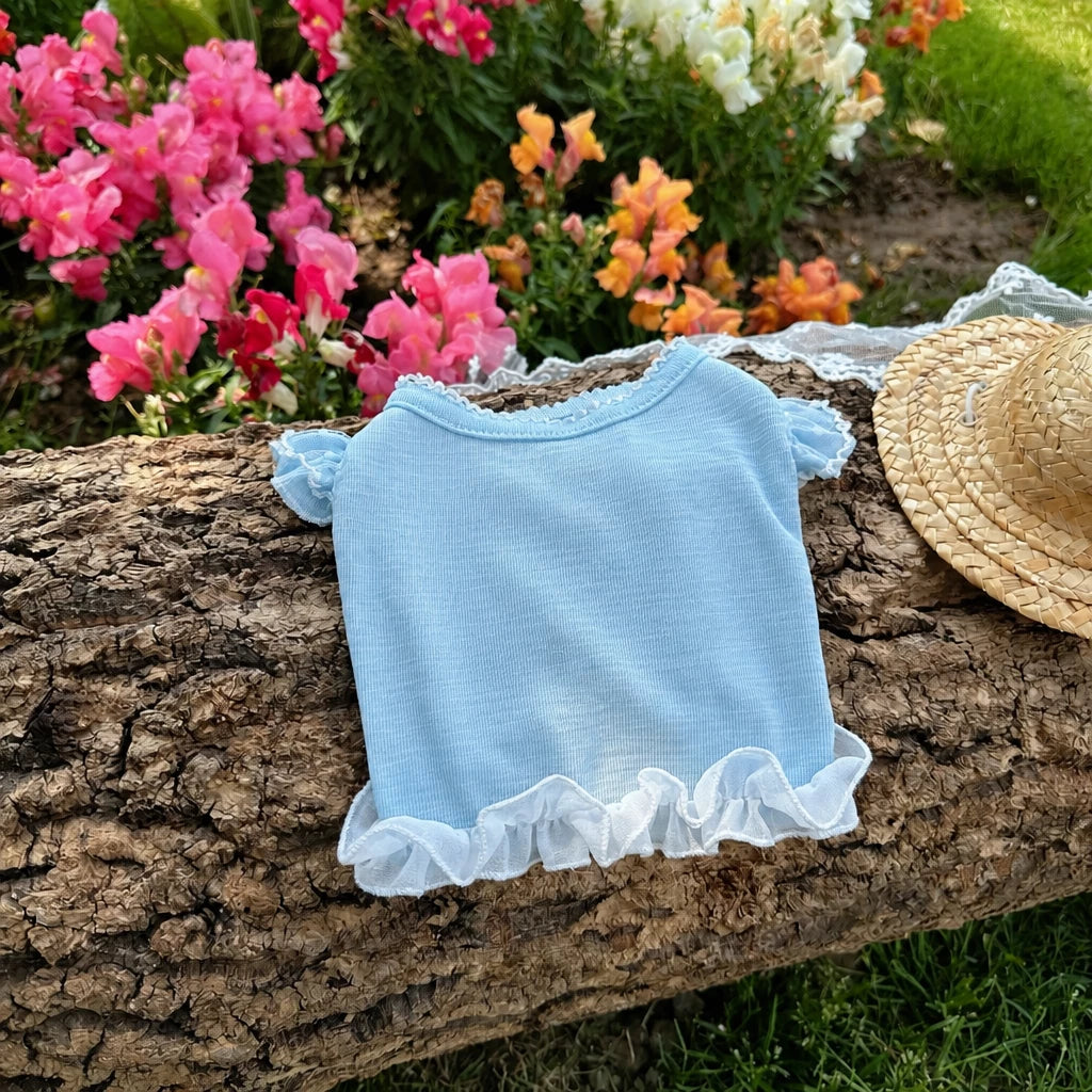 Ocean-Inspired Warm-Weather Tank Top for Cats and Dogs