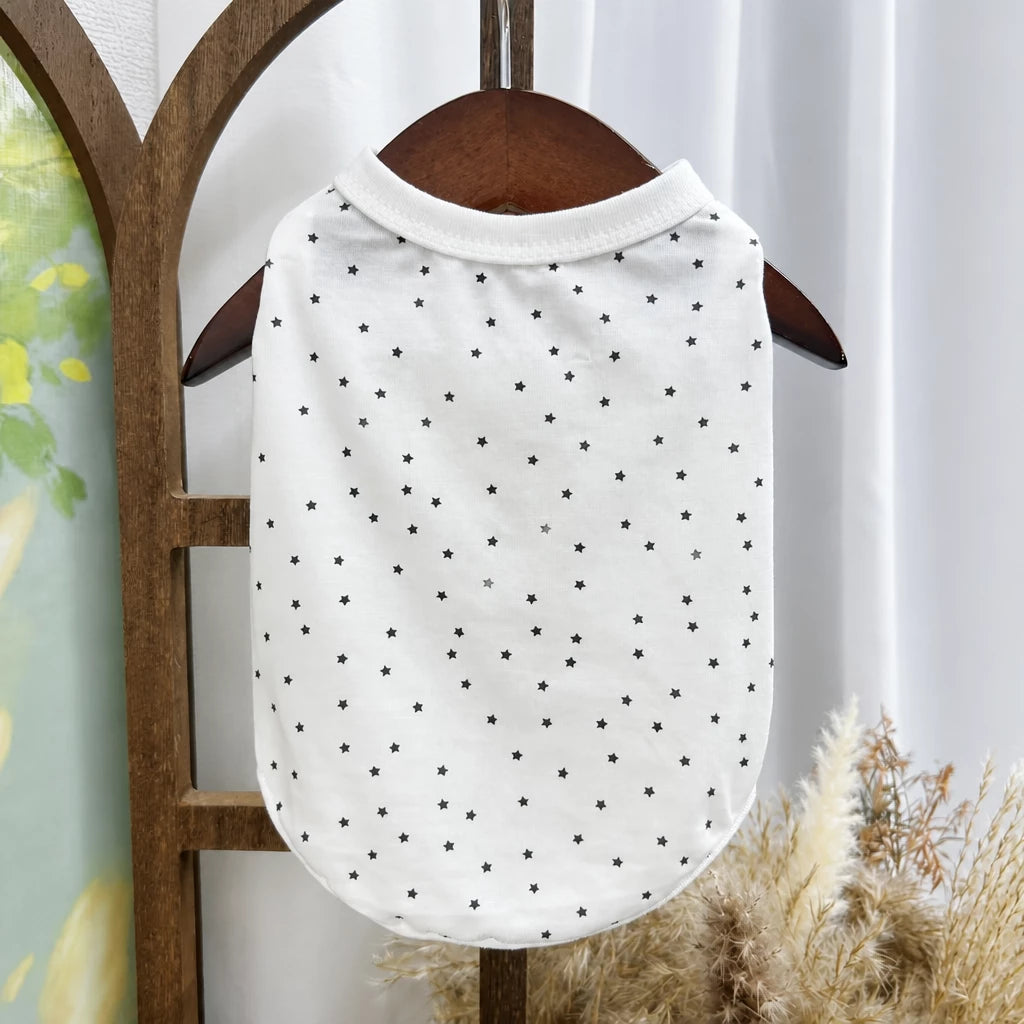 Lightweight Star Print Pet Vest for Small Dogs and Cats