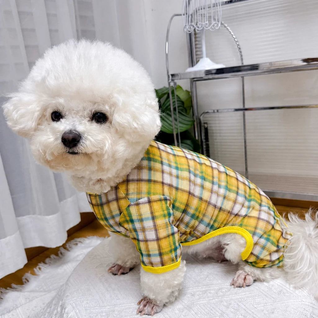 Striped Mesh Four-Leg Summer Shirt for Dogs