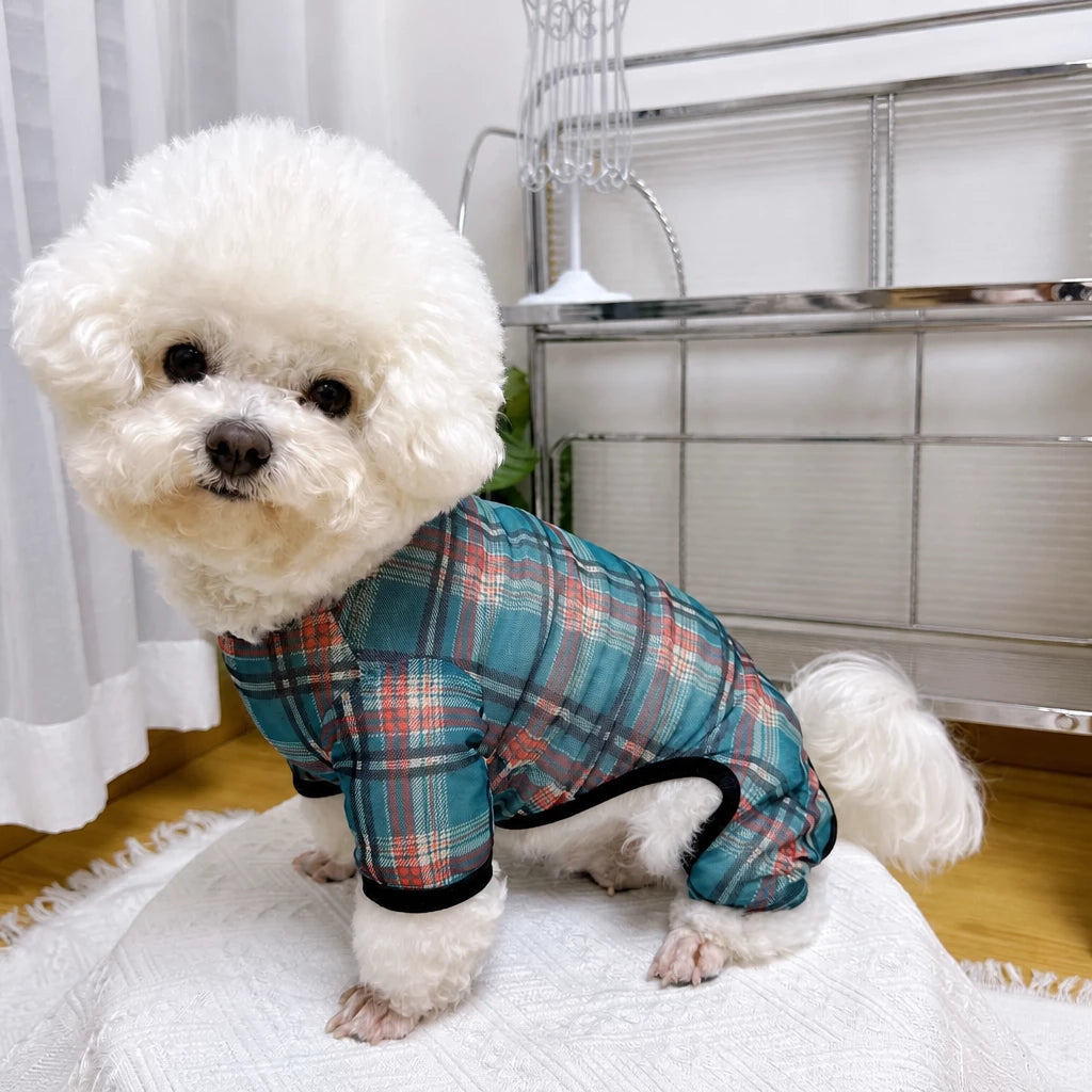 Striped Mesh Four-Leg Summer Shirt for Dogs