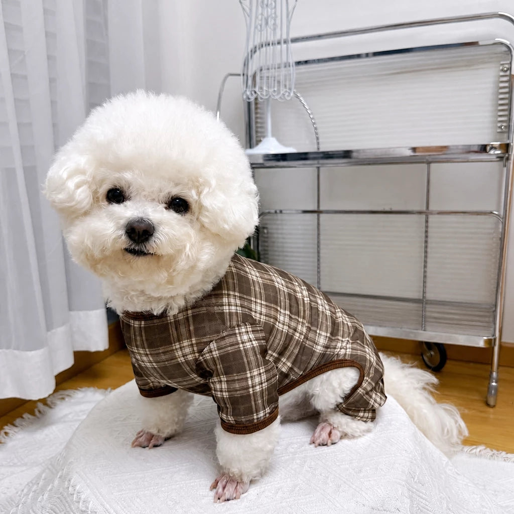 Striped Mesh Four-Leg Summer Shirt for Dogs