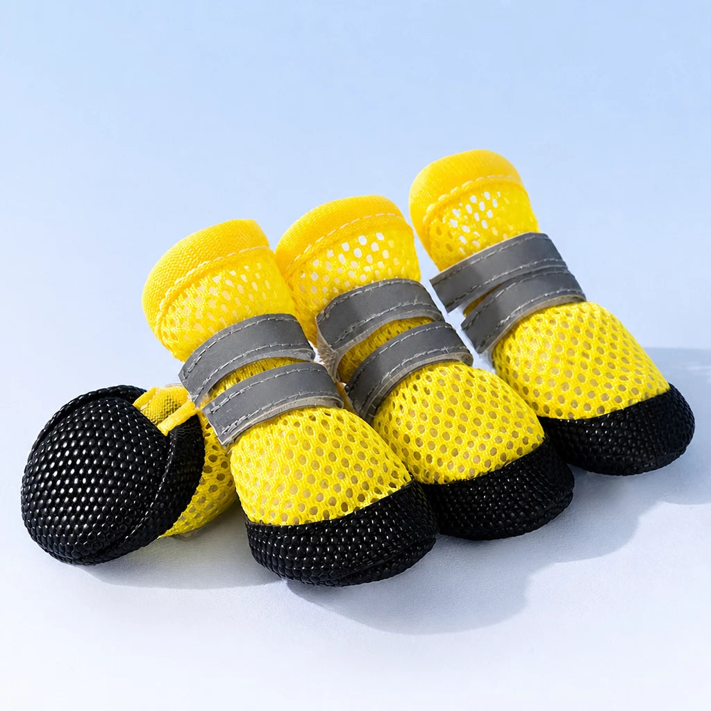 Nylon Dog Boots for Small Dogs – Soft Sole, Stay-On Design