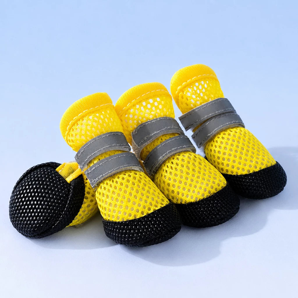 Nylon Dog Boots for Small Dogs – Soft Sole, Stay-On Design