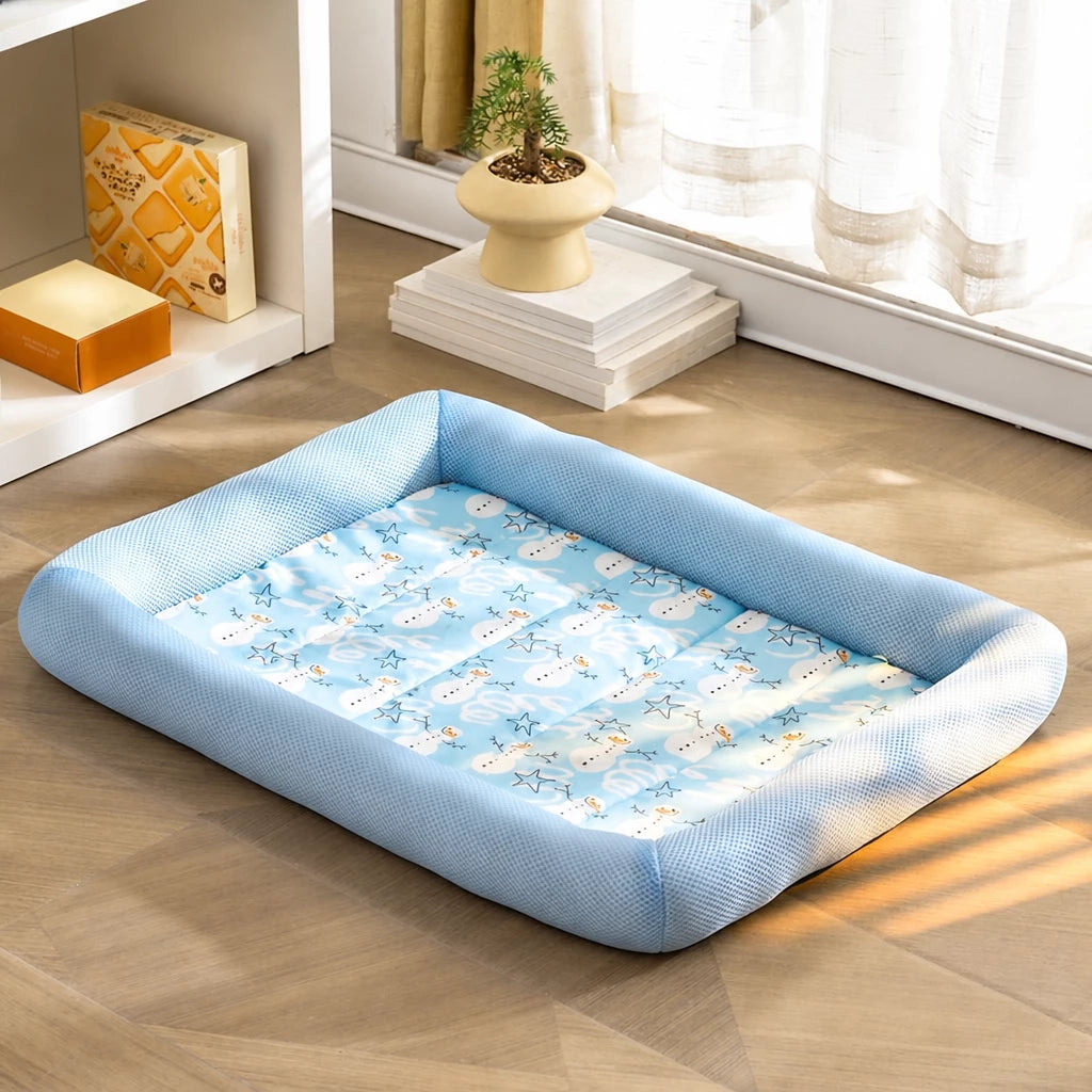 Cushioned Pet Bed Mat for Dogs and Cats