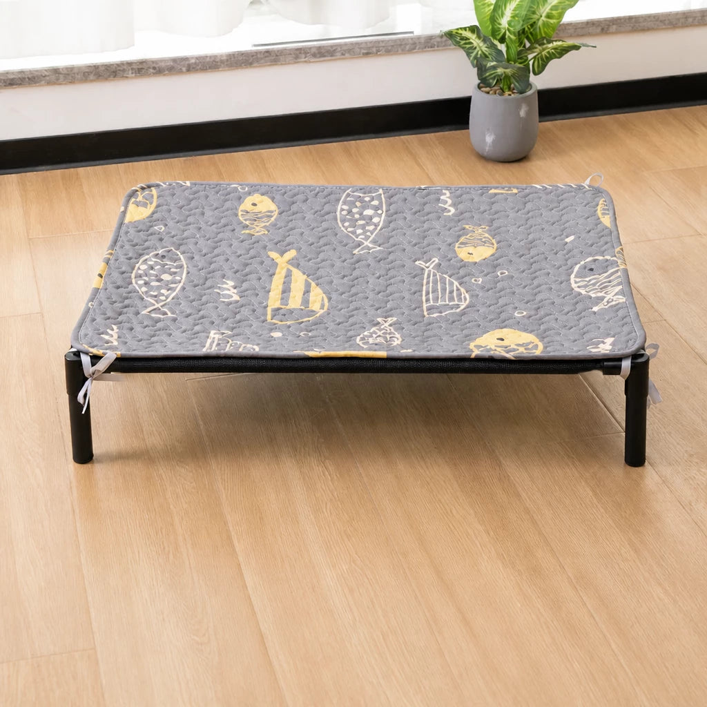 Elevated Dog & Cat Bed with Removable, Washable Pad