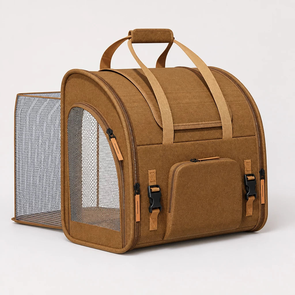Expandable Cat Carrier Backpack with Ventilation