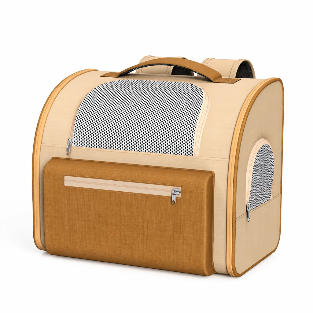 Expandable Pet Carrier Backpack for Pets Up to 16 lb