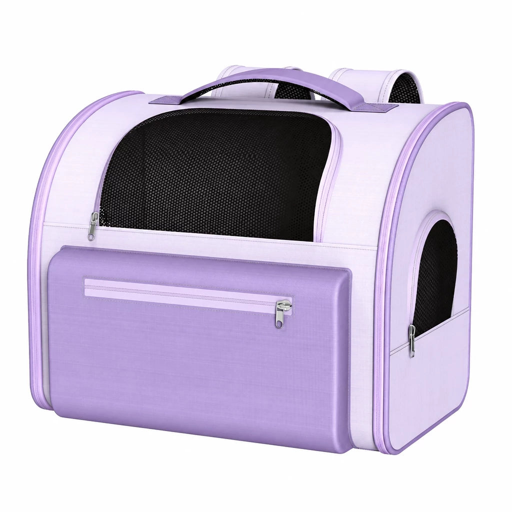 Expandable Pet Carrier Backpack for Pets Up to 16 lb