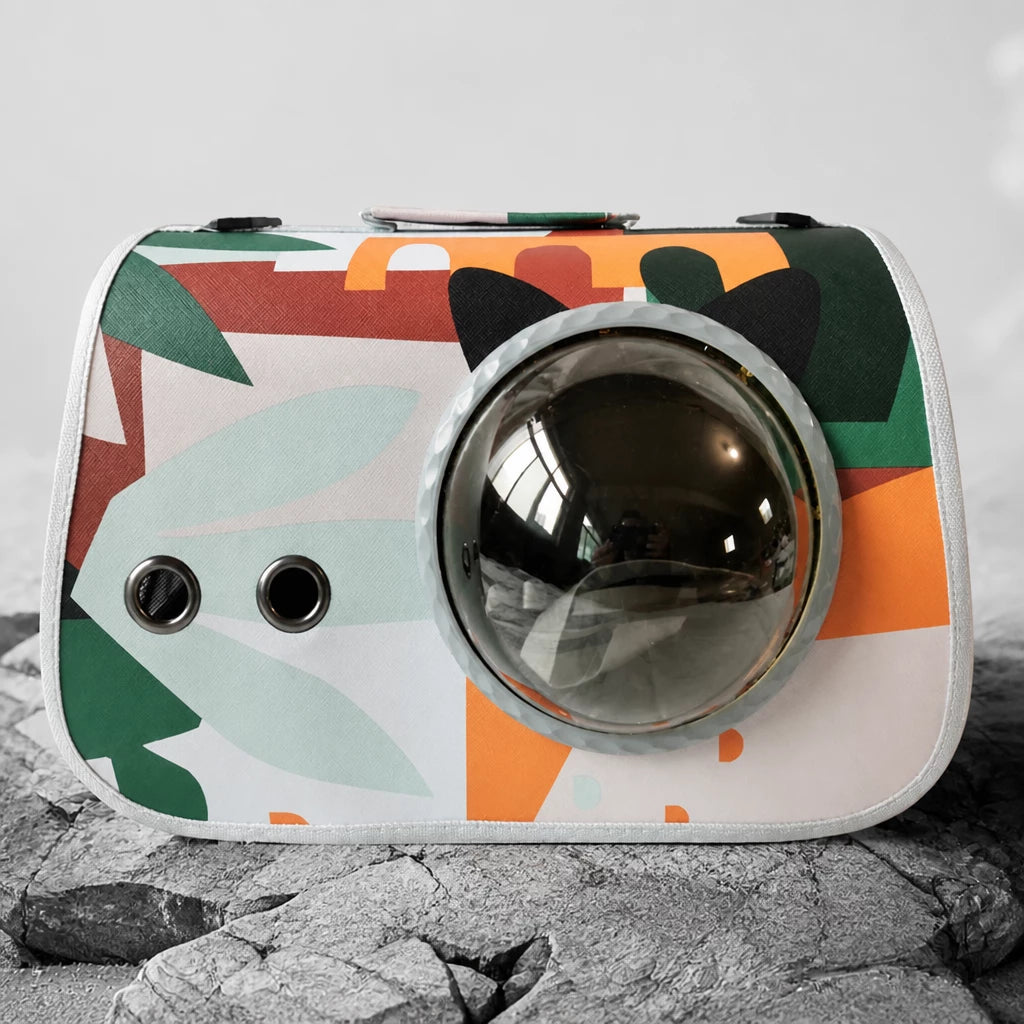 Capsule Pet Carrier Backpack for Cats and Small Dogs Up to 16 lb