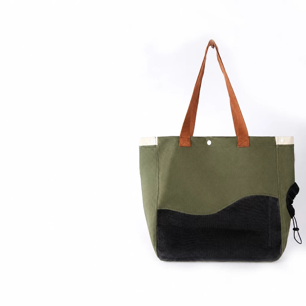 Nylon Pet Carrier Bag with Breathable Mesh for Cats & Dogs