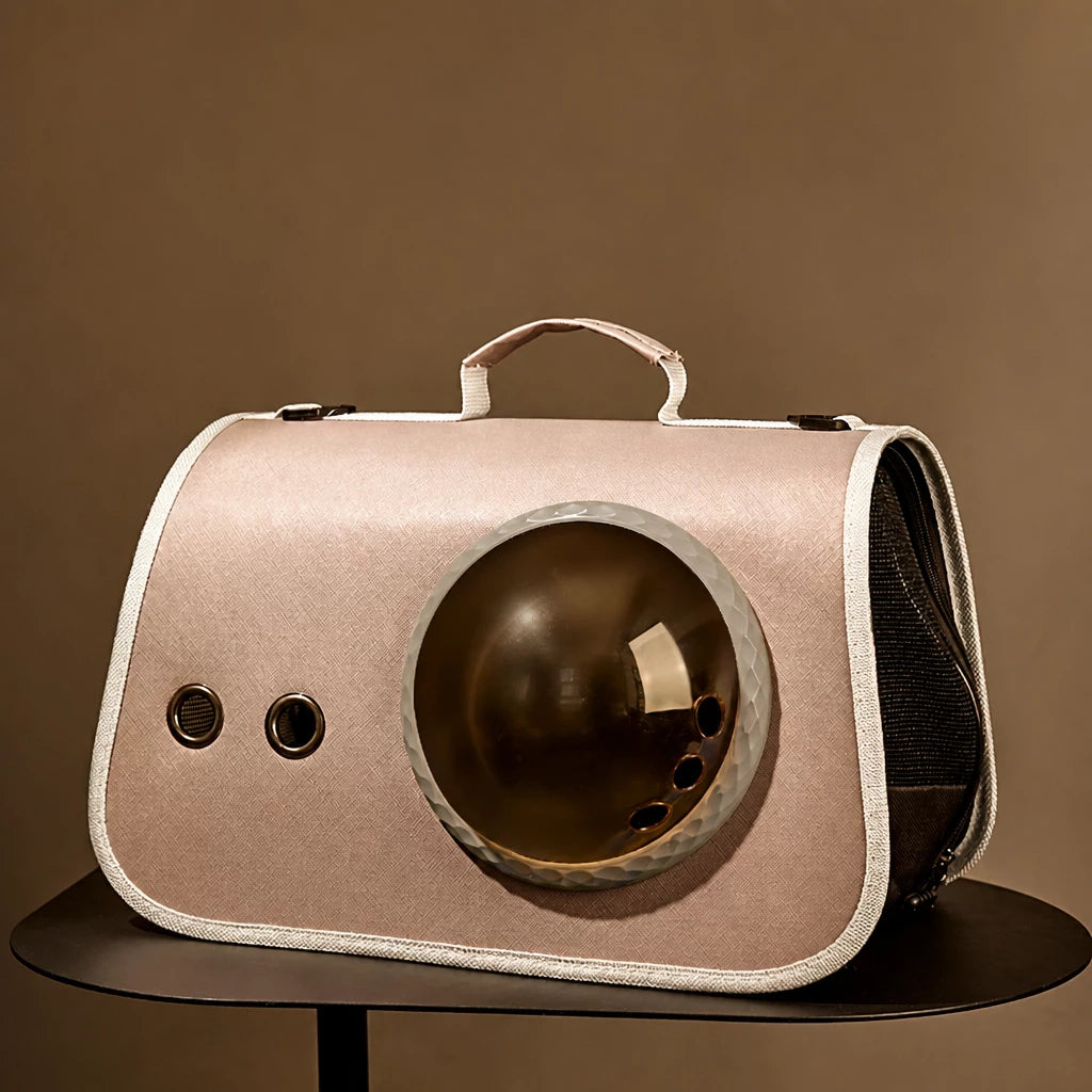 Nylon Space Capsule Pet Carrier Backpack for Cats & Small Pets