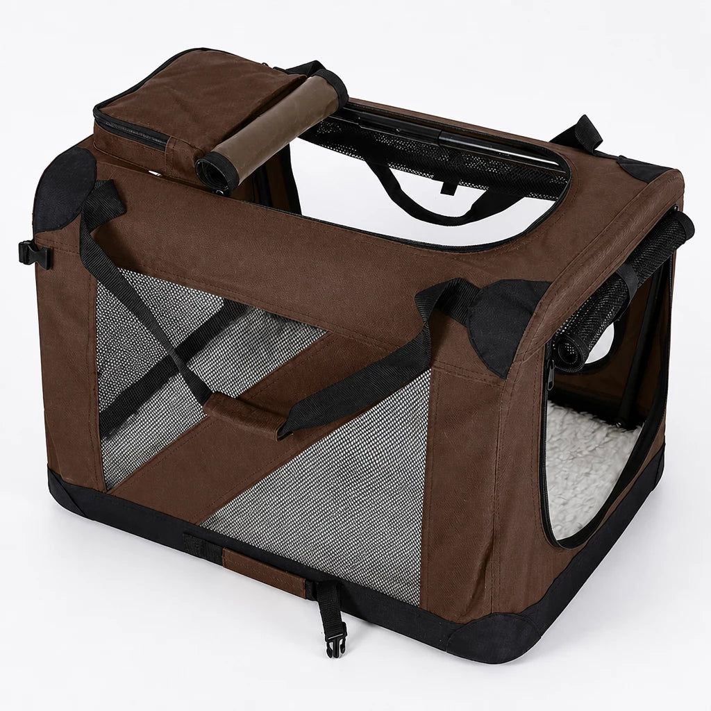 Portable Folding Pet Carrier for Car Travel