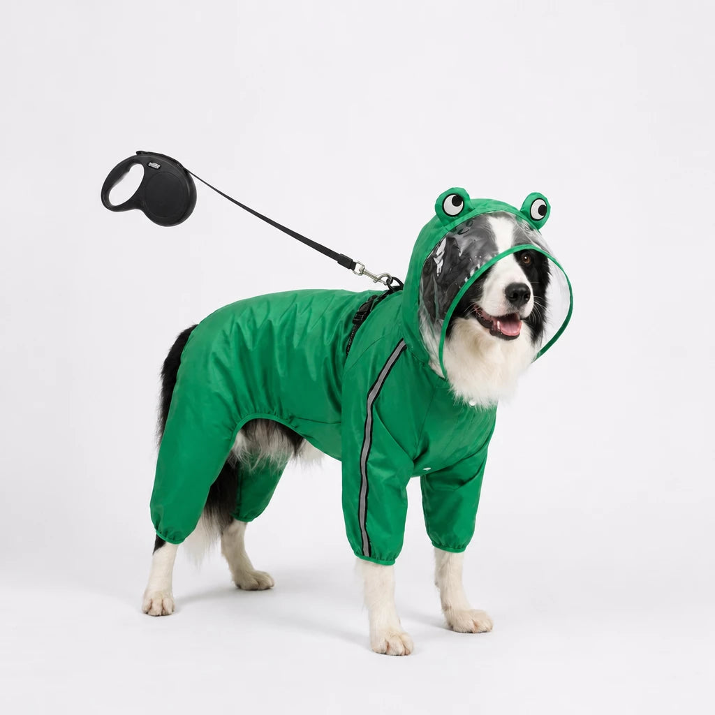 Reflective Waterproof Pet Raincoat