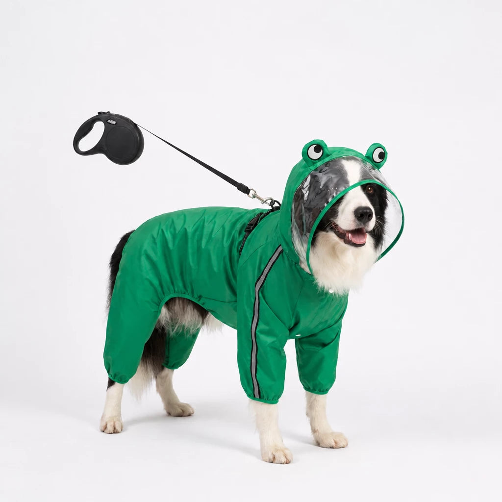 Reflective Waterproof Pet Raincoat