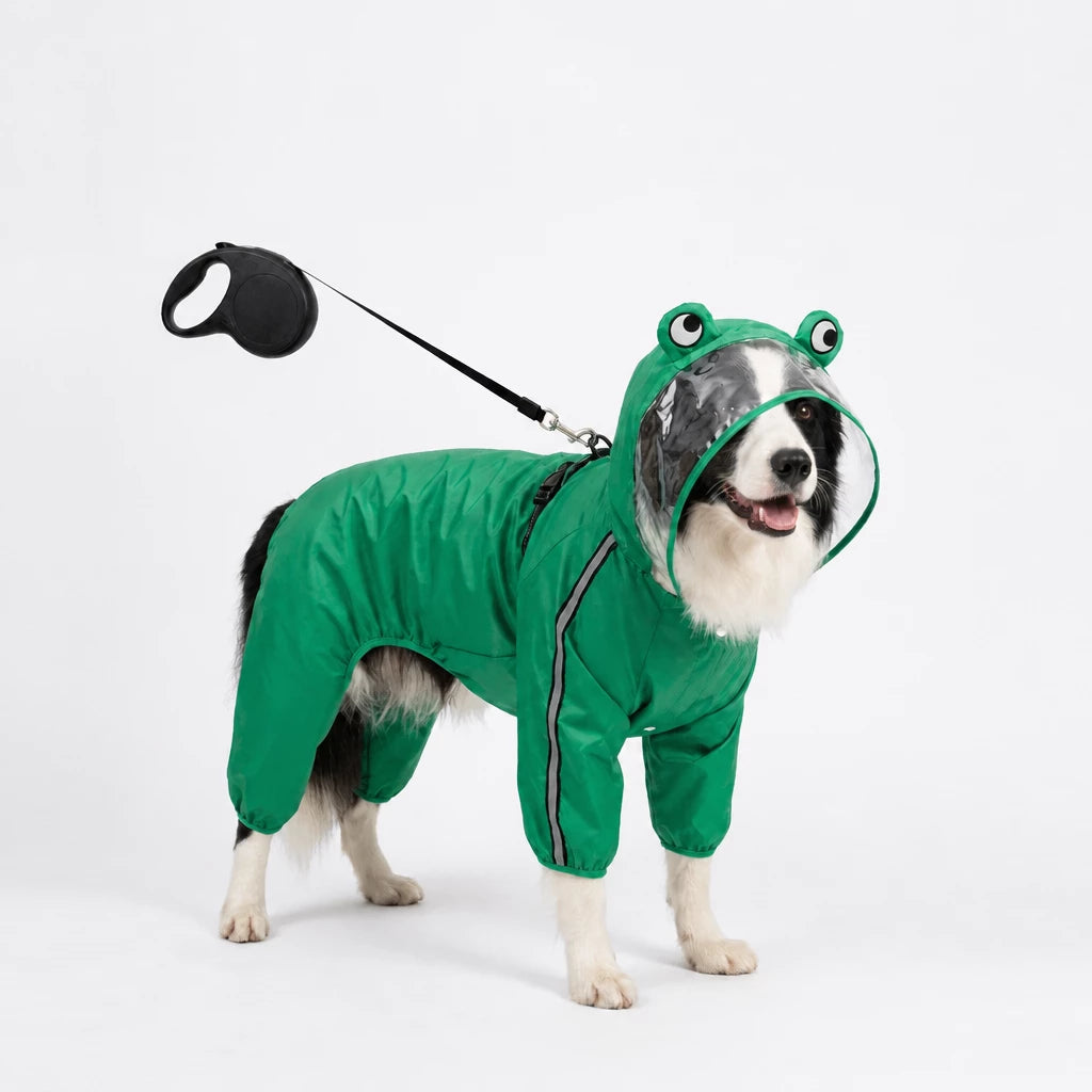 Reflective Waterproof Pet Raincoat