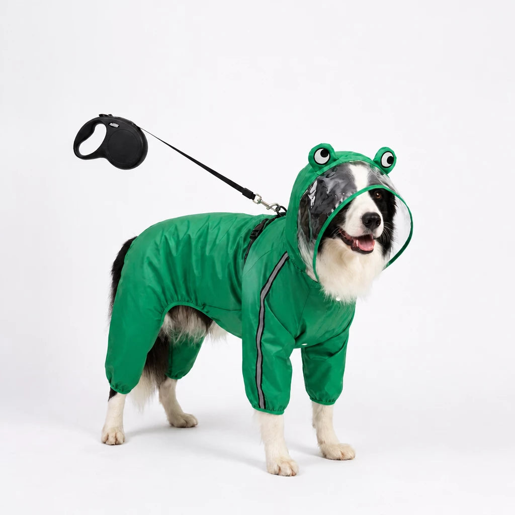 Reflective Waterproof Pet Raincoat