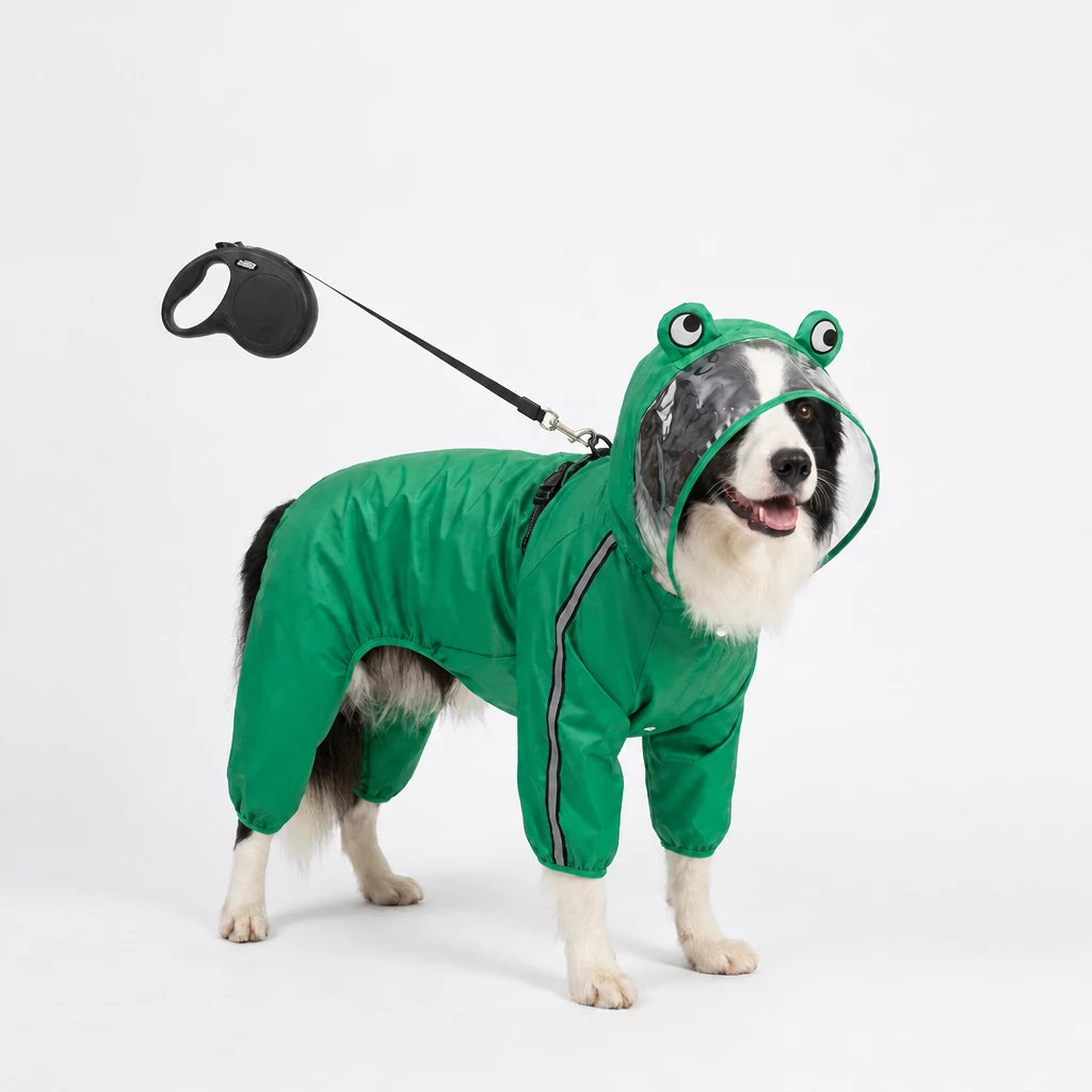 Reflective Waterproof Pet Raincoat