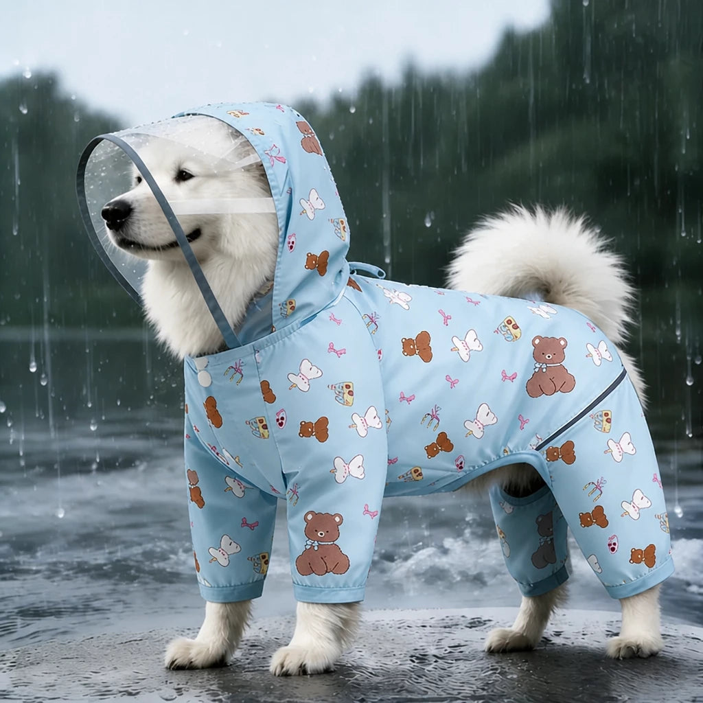 Full-Coverage Dog Raincoat