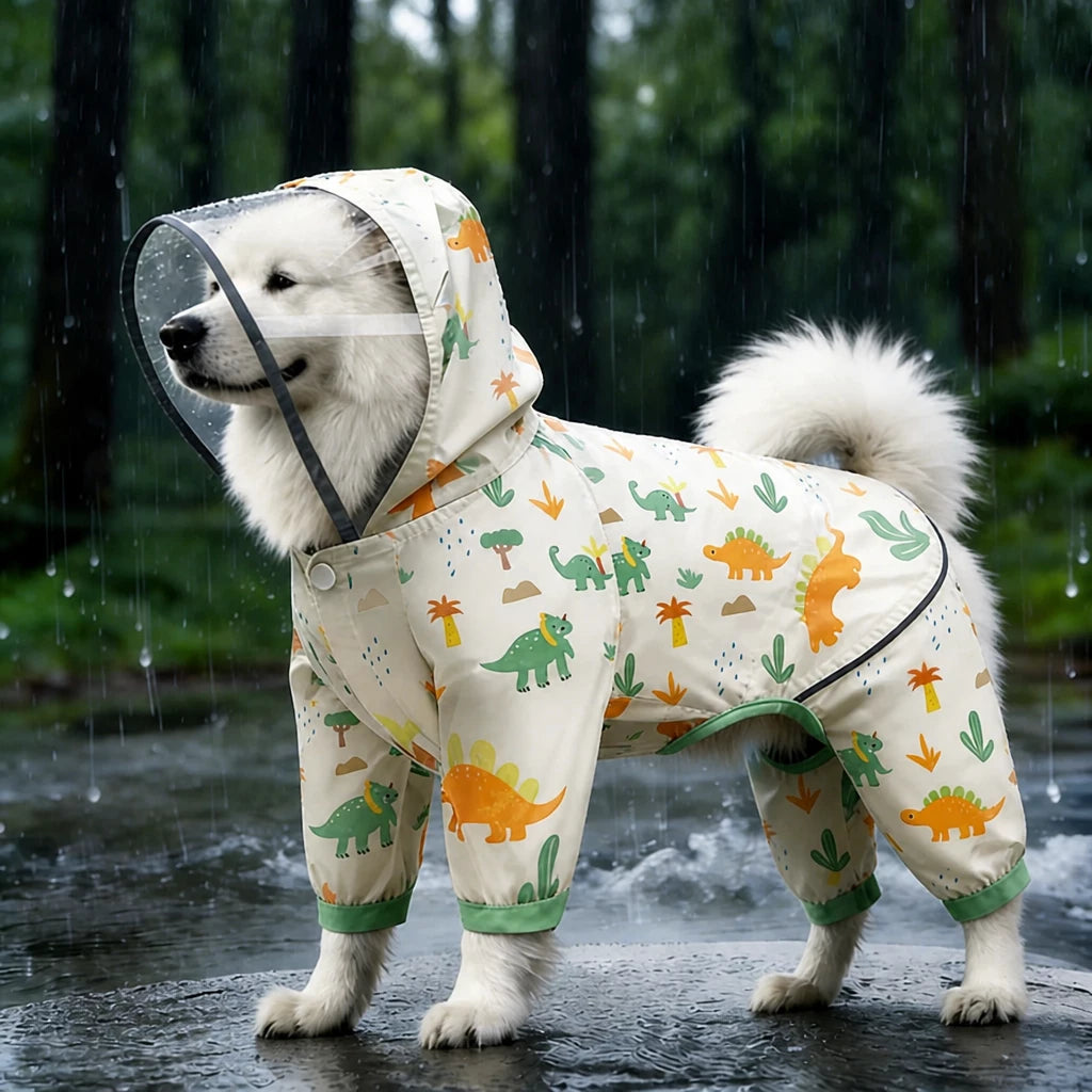 Full-Coverage Dog Raincoat