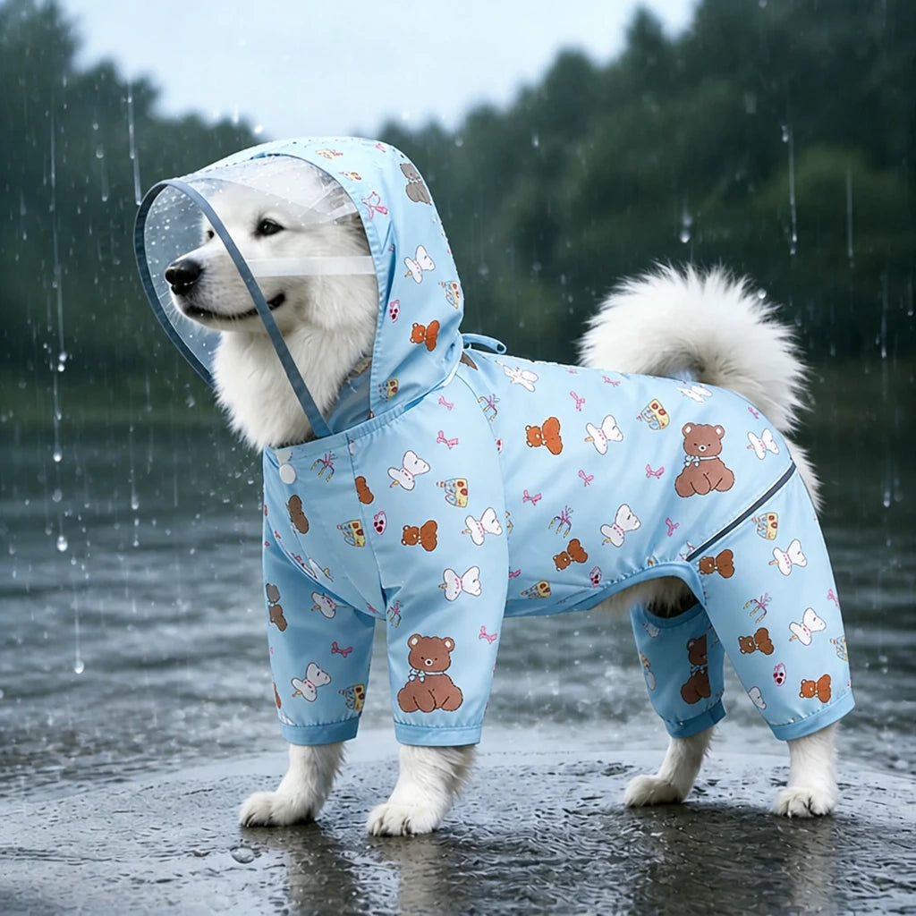 Full-Coverage Dog Raincoat