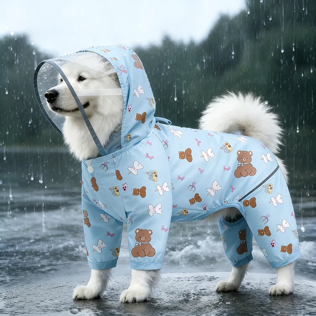 Full-Coverage Dog Raincoat