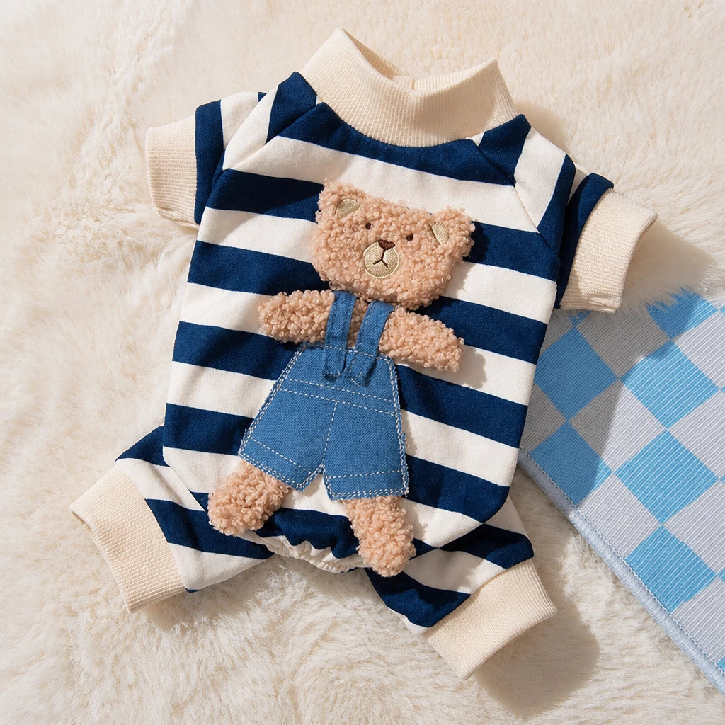 Teddy Bear Four-Leg Pet Outfit for Small Dogs & Cats