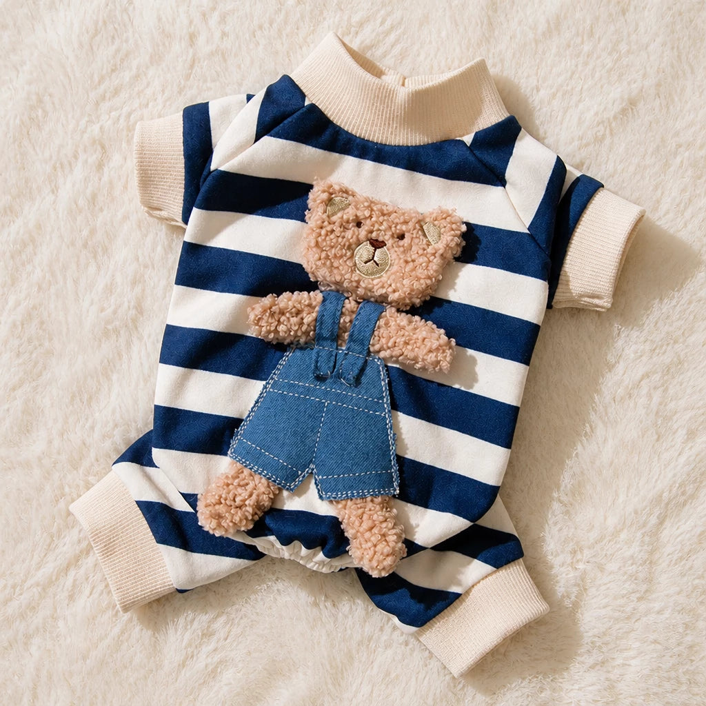 Teddy Bear Four-Leg Pet Outfit for Small Dogs & Cats