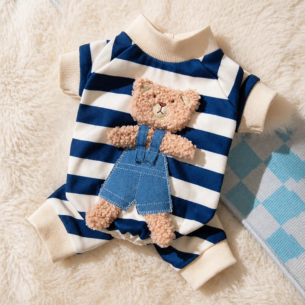 Teddy Bear Four-Leg Pet Outfit for Small Dogs & Cats